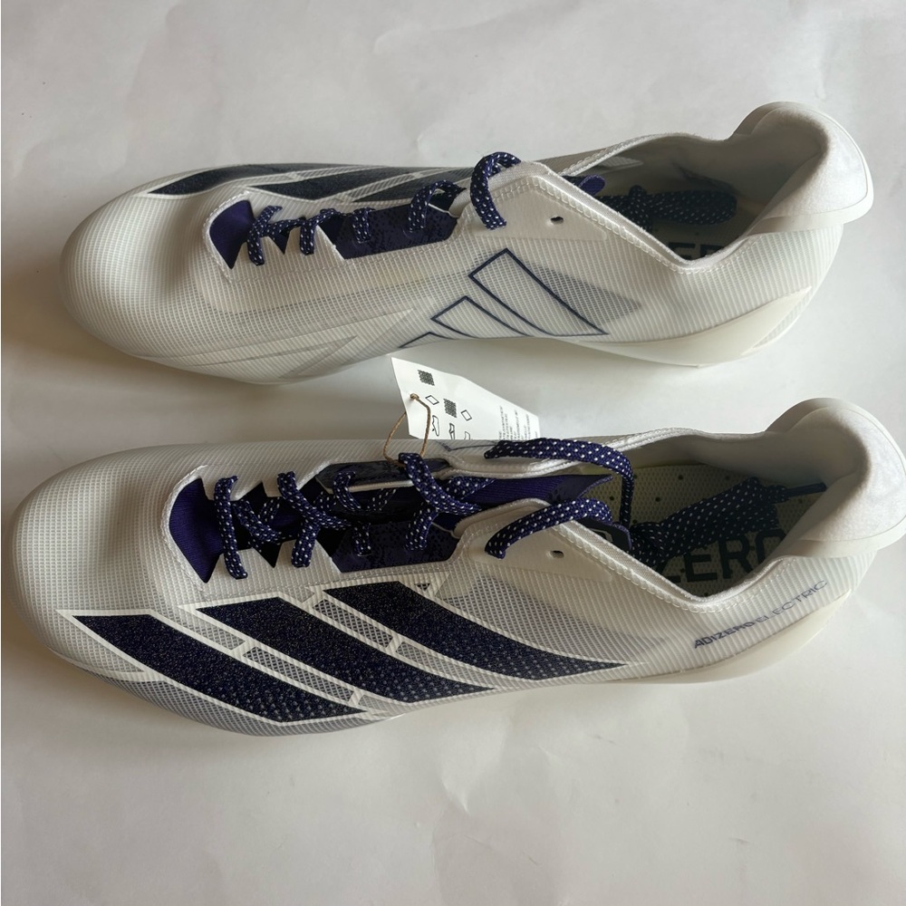 Adidas Adizero Electric Men’s 13 Football Cleats $140 retail New IE6291 Wht/Purp